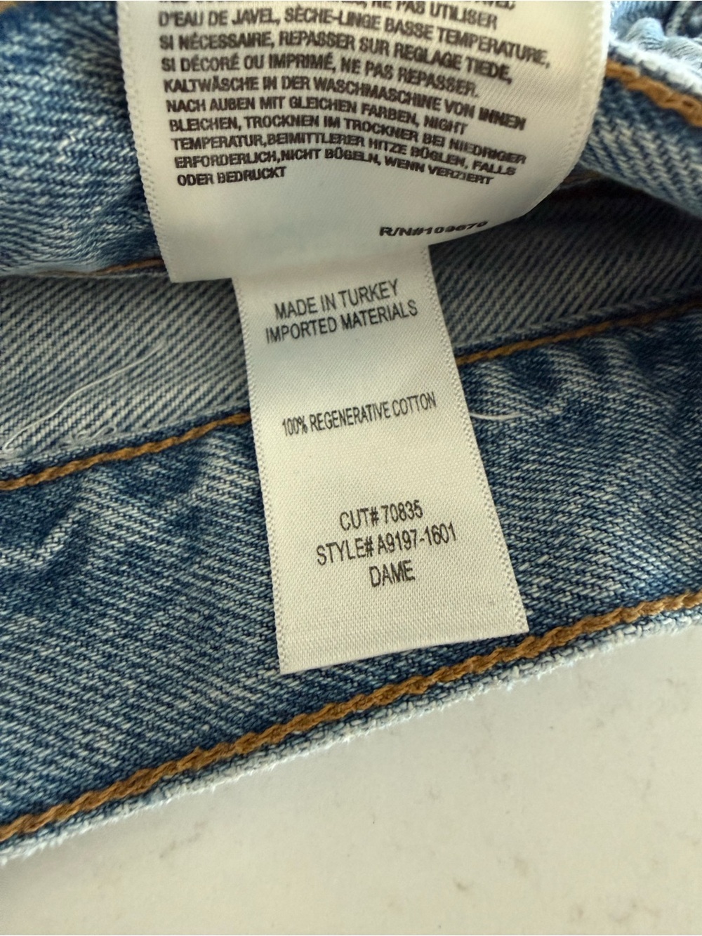 AGOLDE Dame high-rise denim shorts - Picture 5 of 5